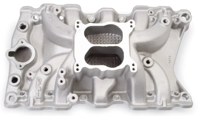 Edelbrock Perf RPM 330-403 Manifold - Side View