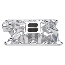 Load image into Gallery viewer, Edelbrock Perf RPM 351-W Polished Mani - Main Product View