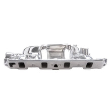 Load image into Gallery viewer, Edelbrock Perf RPM 351-W Polished Mani - Side View