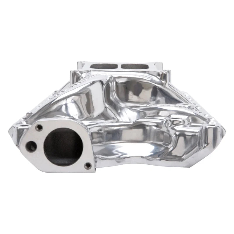 Edelbrock Perf RPM 351-W Polished Mani - Installation View
