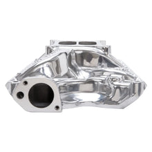 Load image into Gallery viewer, Edelbrock Perf RPM 351-W Polished Mani - Installation View