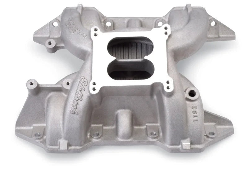Edelbrock Perf RPM 440 Polished Manifold - Main Product View