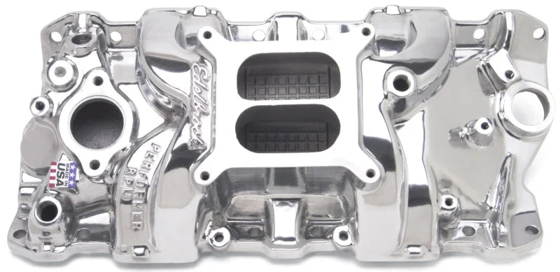 Edelbrock Perf RPM Manifold Polished - Main Product View