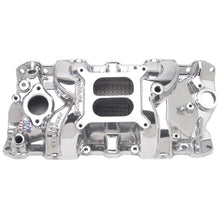 Load image into Gallery viewer, Edelbrock Perf RPM Manifold Polished - Side View