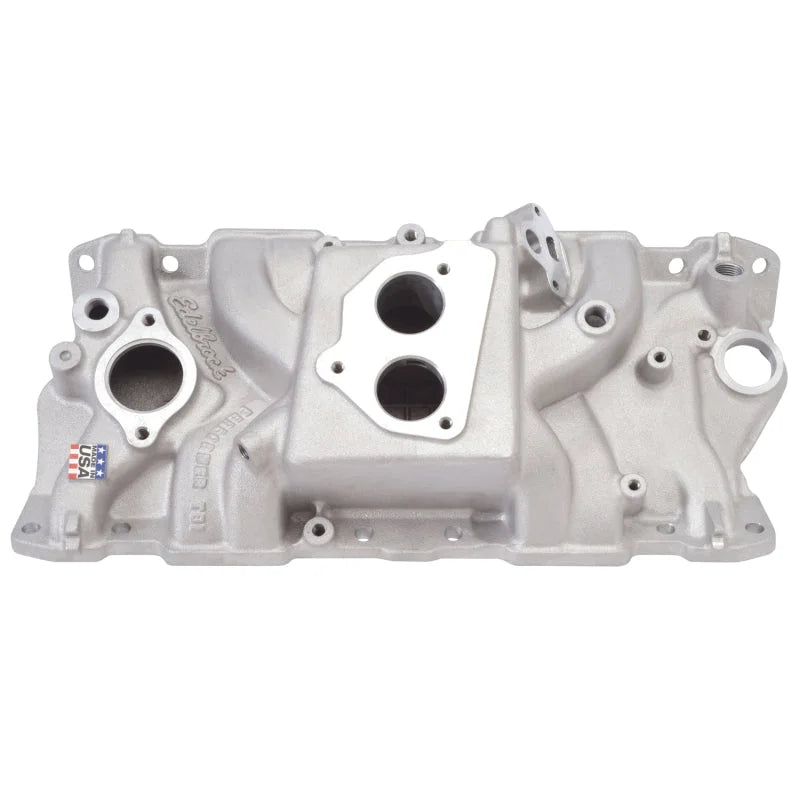 Edelbrock Perf T B I Manifold w/ EGR - Side View