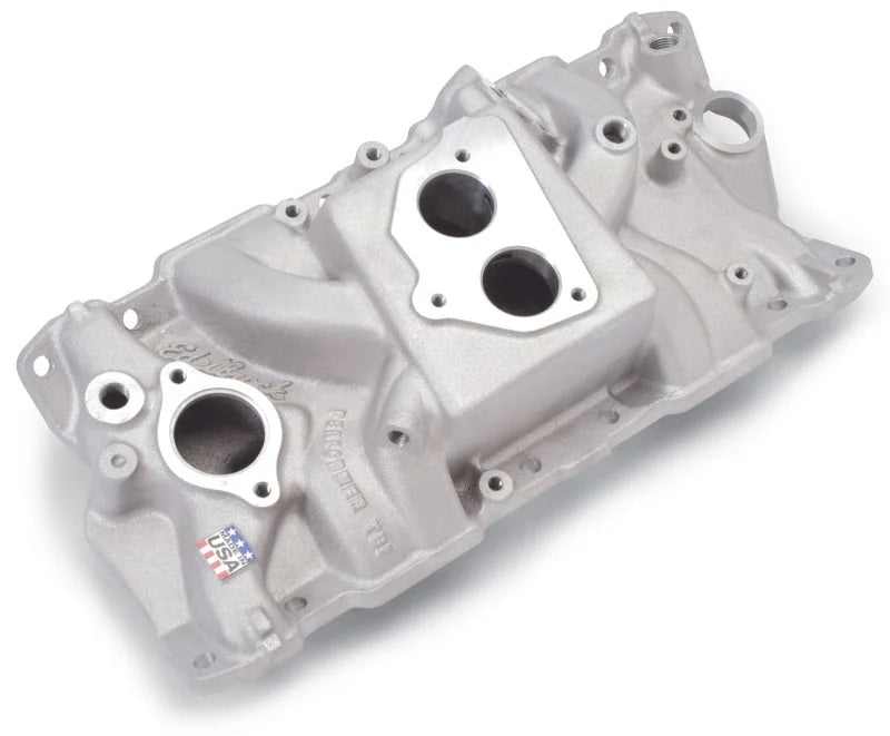 Edelbrock Perf T B I Manifold w/ EGR - Back View