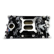 Load image into Gallery viewer, Edelbrock Performance EPS Manifold - Black Plasma Finish fits Chevy Vortec Sb - Back View