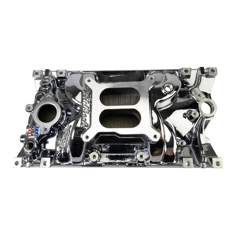 Edelbrock Performance EPS Manifold - Chrome Plasma Finish fits Chevy Vortec Sb - Main Product View