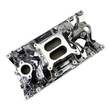 Load image into Gallery viewer, Edelbrock Performance EPS Manifold - Chrome Plasma Finish fits Chevy Vortec Sb - Back View
