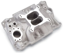 Load image into Gallery viewer, Edelbrock Performer 229/4 3 V-6 Manifold - Installation View