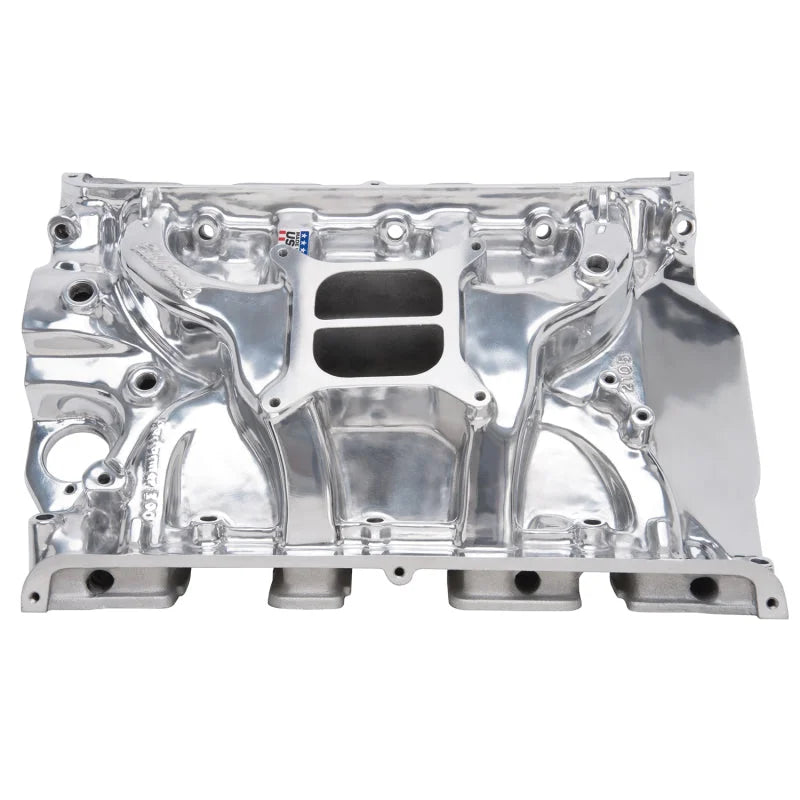 Edelbrock Performer 390 w/ O EGR Polished Manifold - Main Product View