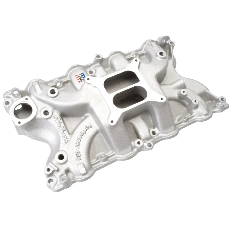 Edelbrock Performer 460 w/ O EGR Manifold - Back View
