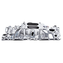 Load image into Gallery viewer, Edelbrock Performer 87-95 Polished Manifold - Back View
