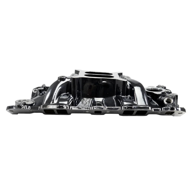 Edelbrock Performer EPS Intake Manifold - Black Plasma Finish fits 1955-1986 Chevrolet Sb - Detail View