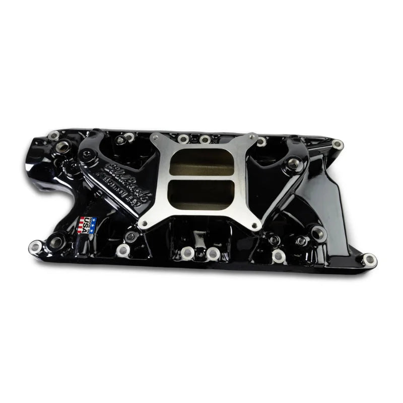 Edelbrock Performer Intake Manifold - Black Plasma Finish fits Ford Small Block - Main Product View