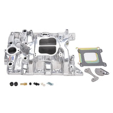 Load image into Gallery viewer, Edelbrock Performer Pontiac Polished Manifold - Main Product View