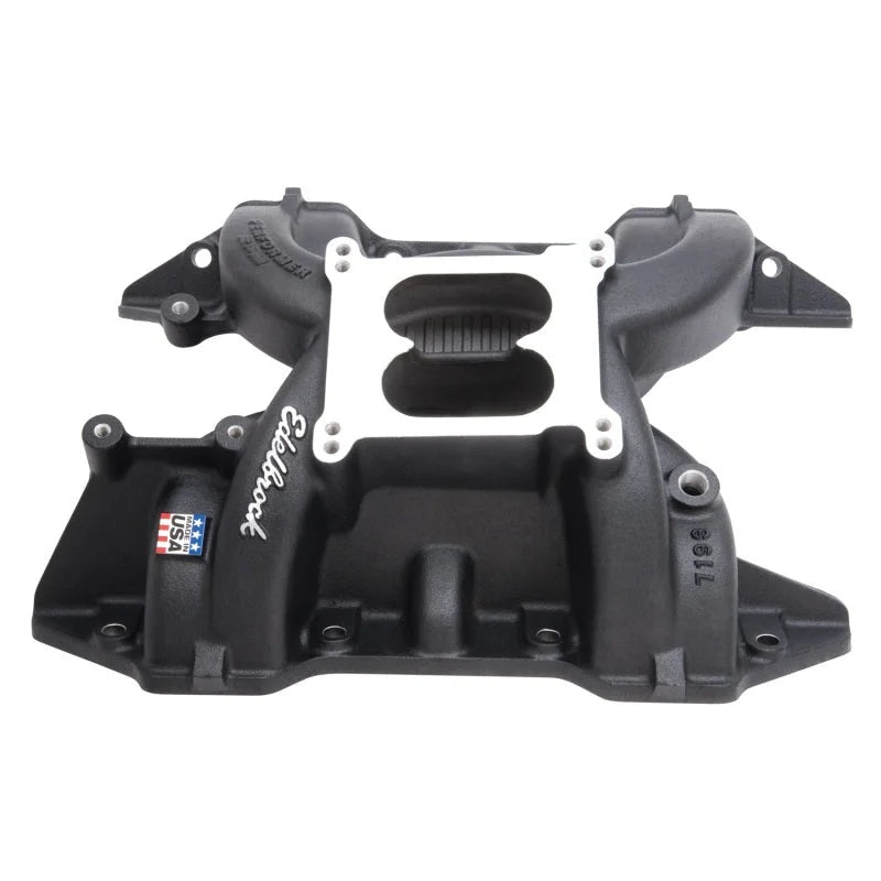 Edelbrock Performer RPM 440 Manifold Black Powdercoated - Main Product View