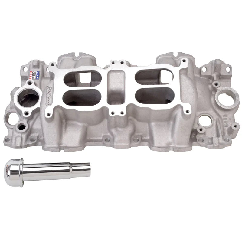 Edelbrock Performer RPM Dual-Quad for Chevrolet 348/409 Win Big Block Large Port - Side View
