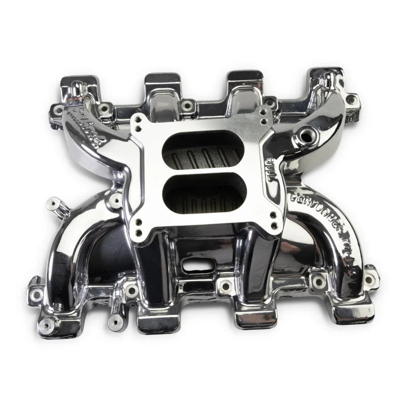 Edelbrock Performer RPM Intake Manifold Only - Chrome Plasma Finish fits Chevy LS1 - Main Product View