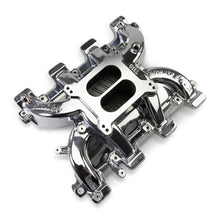 Load image into Gallery viewer, Edelbrock Performer RPM Intake Manifold Only - Chrome Plasma Finish fits Chevy LS1 - Back View