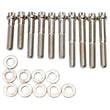 Load image into Gallery viewer, Edelbrock Plated Intk Bolt Kit for 7105 - Side View