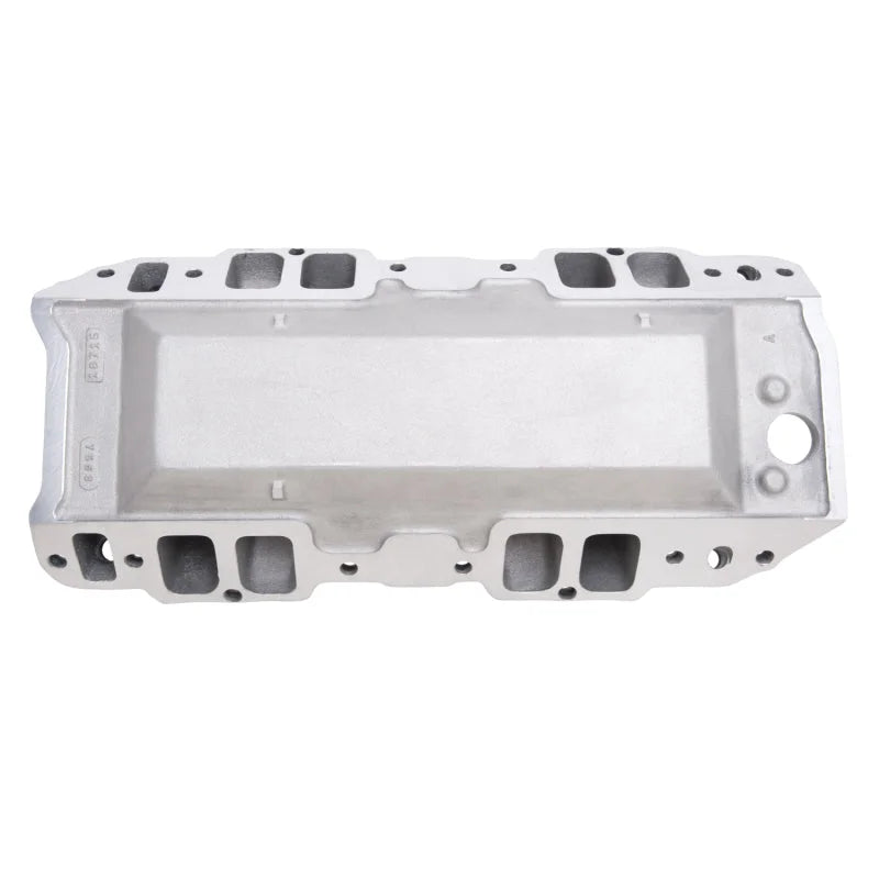 Edelbrock Polished B/B Chev Rect Port RPM Air-Gap Manifold - Side View