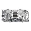 Load image into Gallery viewer, Edelbrock Polished B/B Chevy O-Port RPM Air-Gap Manifold - Side View
