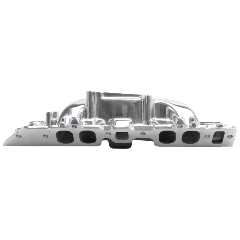Edelbrock Polished B/B Chevy O-Port RPM Air-Gap Manifold - Back View