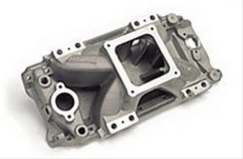 Edelbrock Polished BB Chevy Victor EFI Manifold - Side View