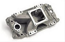 Load image into Gallery viewer, Edelbrock Polished BB Chevy Victor EFI Manifold - Side View