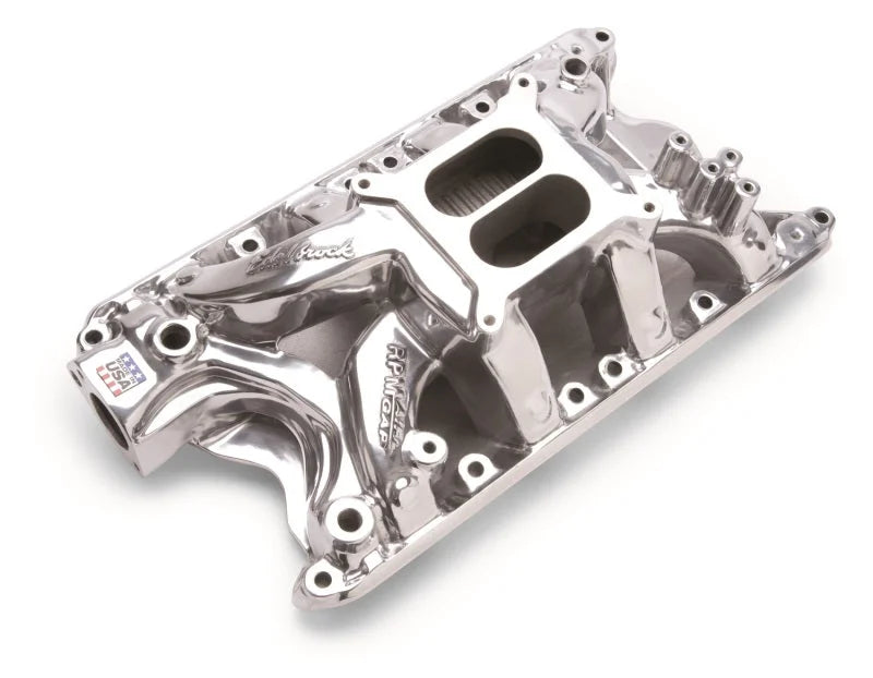 Edelbrock Polished Ford 351 RPM Air Gap Manifold - Main Product View