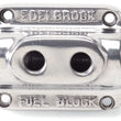 Load image into Gallery viewer, Edelbrock Polished Fuel Block Dual Carb - Main Product View