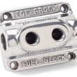 Load image into Gallery viewer, Edelbrock Polished Fuel Block Dual Carb - Installation View