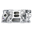 Load image into Gallery viewer, Edelbrock Polished S/B Chevy RPM Air-Gap Manifold - Side View