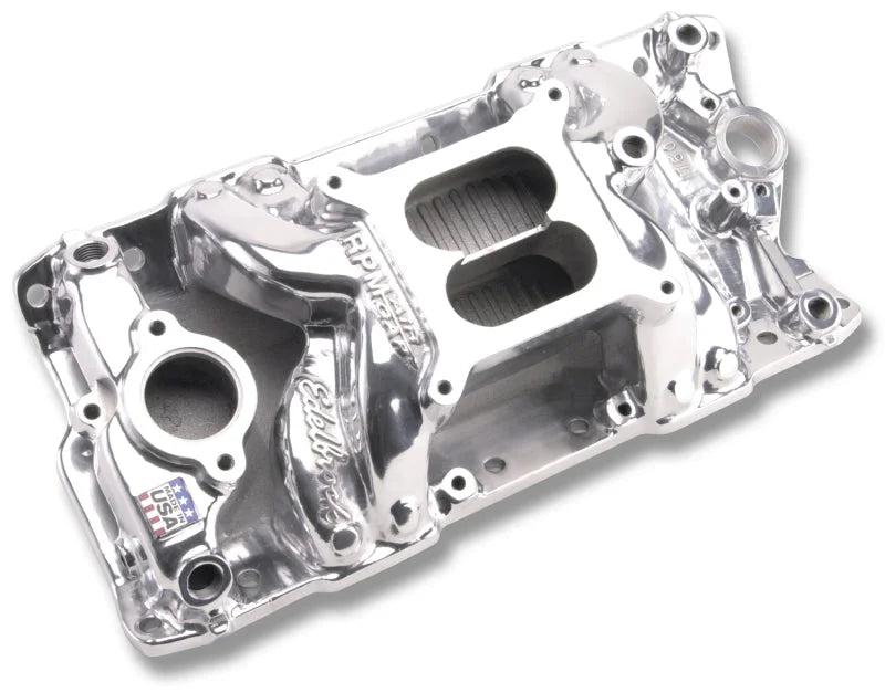 Edelbrock Polished S/B Chevy RPM Air-Gap Manifold - Additional View 7