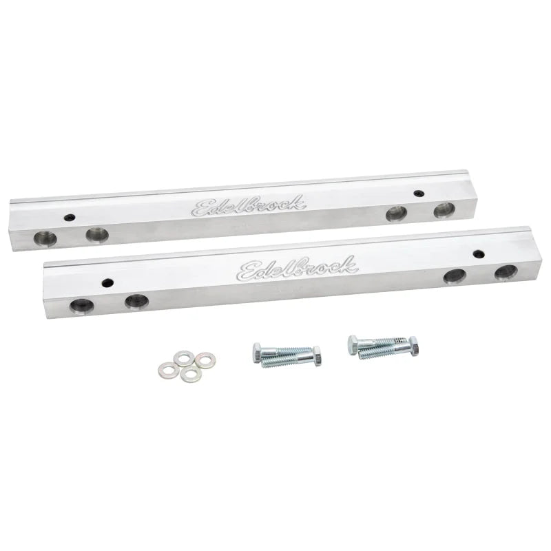 Edelbrock Pontiac Torker Fuel Rail Kit for Use w/ 50565 - Installation View