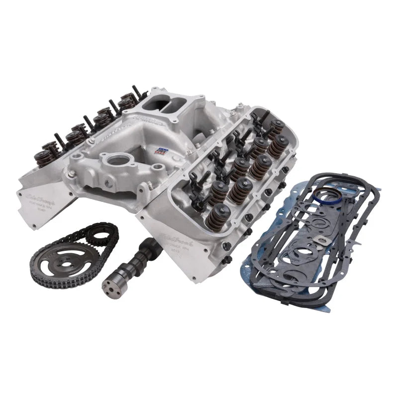 Edelbrock Power Package Top End Kit RPM Series Chevrolet 85-Earlier Mark IV 396-454Ci Big Block V8 - Side View