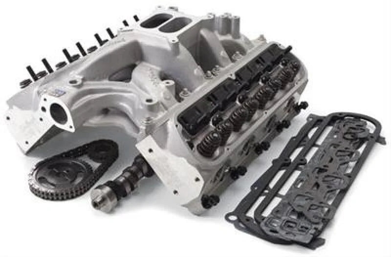 Edelbrock Power Pkg Top End Kit SBC 363 Hp - Side View