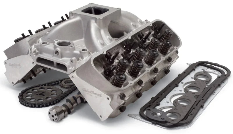 Edelbrock Power Pkg Top End Kit SBC 363 Hp - Side View