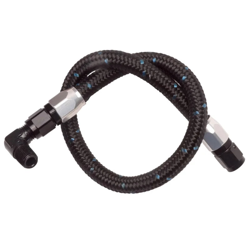 Edelbrock Pre-Fitted Pro-Classic Fuel Line Kit Small Block Chevy w/ Performer Series Carbs - Side View