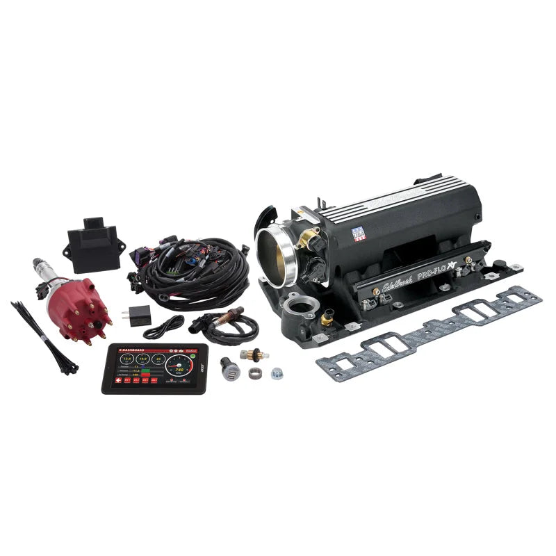 Edelbrock Pro Flo 4 XT EFI System Seq Port SBC Vortec/E-Tec 550 Max HP 29lb/hr Black Finish - Main Product View