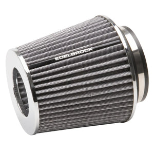 Edelbrock Pro-Flo Universal White Medium Conical Air Filter with 3/3.5/4in Inlet - Main Product View