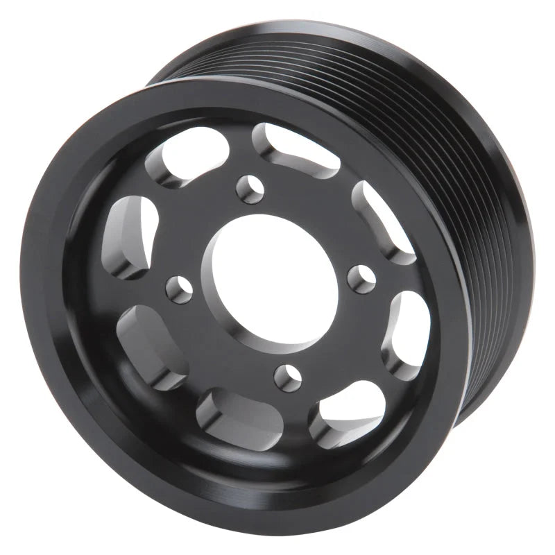 Edelbrock Pulley Enforcer 10 Rib 3 875In Black - Main Product View