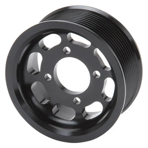 Edelbrock Pulley Enforcer 10 Rib 3 875In Black - Main Product View