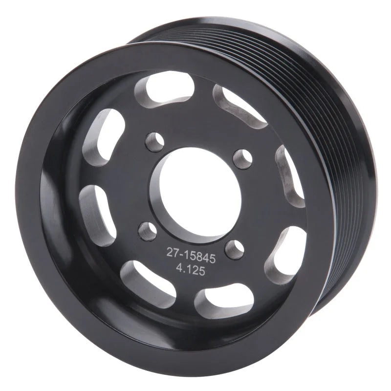 Edelbrock Pulley Supercharger Enforcer 10 Rib 4 125In Black - Main Product View