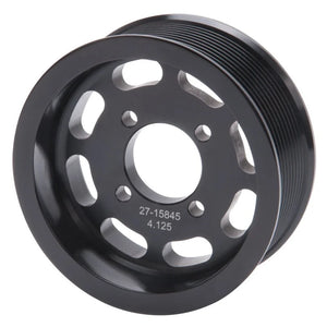 Edelbrock Pulley Supercharger Enforcer 10 Rib 4 125In Black - Main Product View