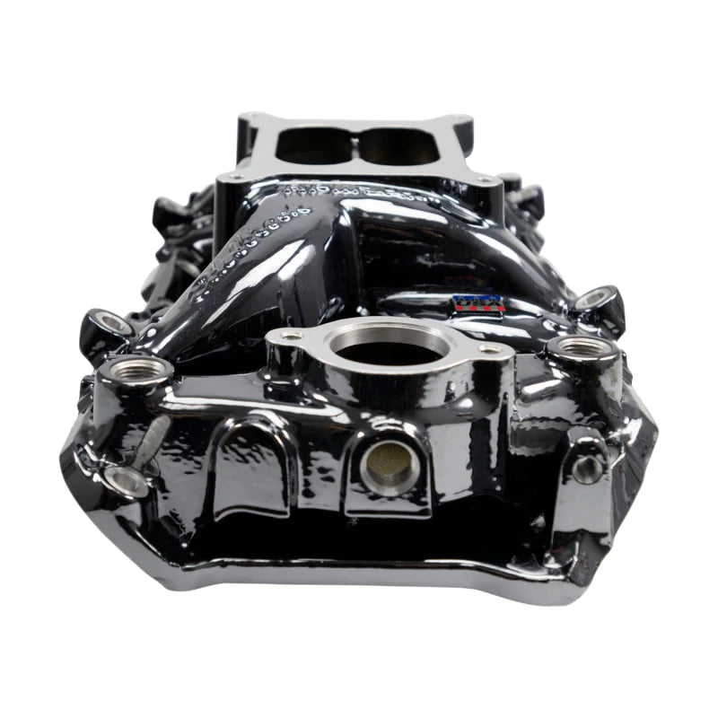 Edelbrock RPM Air-Gap Intake Manifold Oval Port - Black Plasma Finish fits Chevrolet Big-Block - Additional View 5