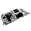 Load image into Gallery viewer, Edelbrock RPM Air-Gap Intake Manifold Oval Port - Chrome Plasma Finish fits Chevrolet Big-Block - Installation View