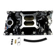Load image into Gallery viewer, Edelbrock RPM Air-Gap Manifold - Black Plasma Finish fits Chevrolet / Vortec - Installation View