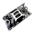 Load image into Gallery viewer, Edelbrock RPM Air-Gap Manifold - Chrome Plasma fits Chevrolet / Vortec - Back View